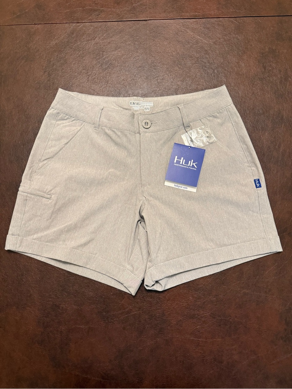Huk Women’s 7 Day Fishing Performance Shorts XS Iron Gray NWT